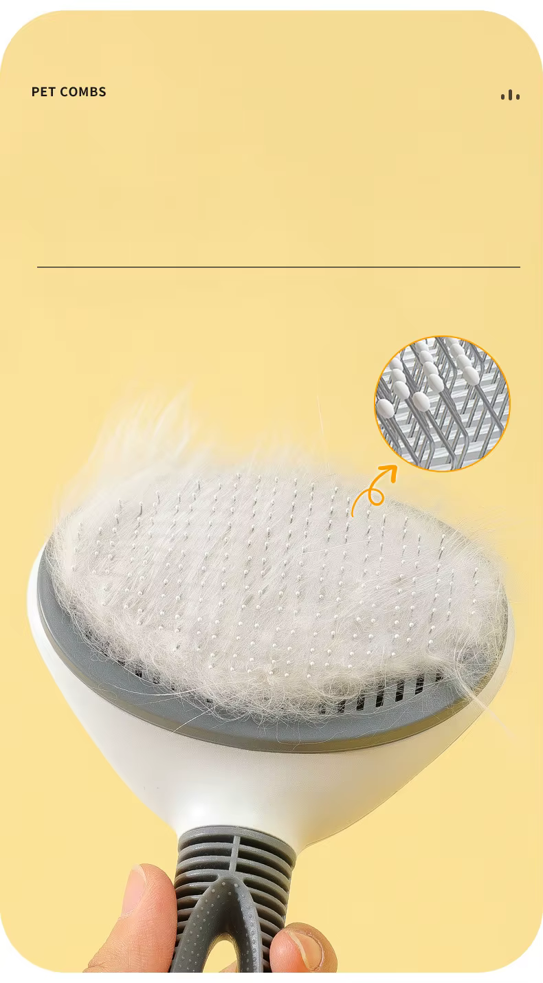 Self-Cleaning Cat Grooming Brush
